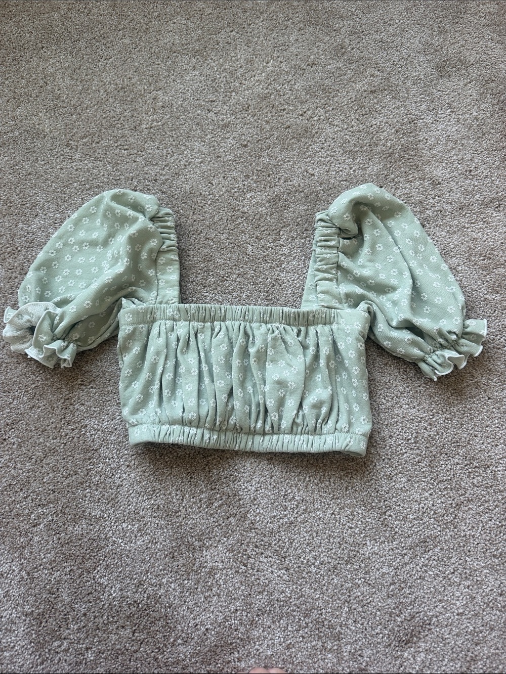 Montce floral crop/swim top